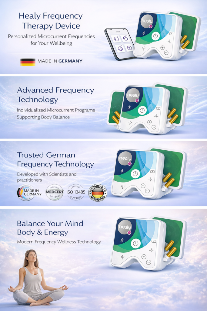 Healy advanced frequency technology device supporting body balance with microcurrent programs